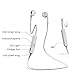Bluetooth Headset, Leyic Universal wireless Bluetooth Stereo Sports Headphone with Microphone Earbuds Sweatproof for iPhone, Samsung, iPad(white)
