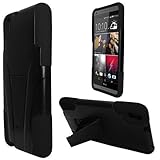 Htc Desire 816 Case, Premium Durable Hard&Soft Rugged Shell Hybrid Protective Phone Case Cover with Built in Kickstand【Storm Buy】 (Black)