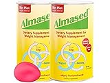 Almased Meal Replacement Shakes -Soy Protein Powder for Weight Loss - Shake for Weight Loss and Meal Replacement - Gluten Free, No Sugar Added (2 pack + Free Stress Ball)