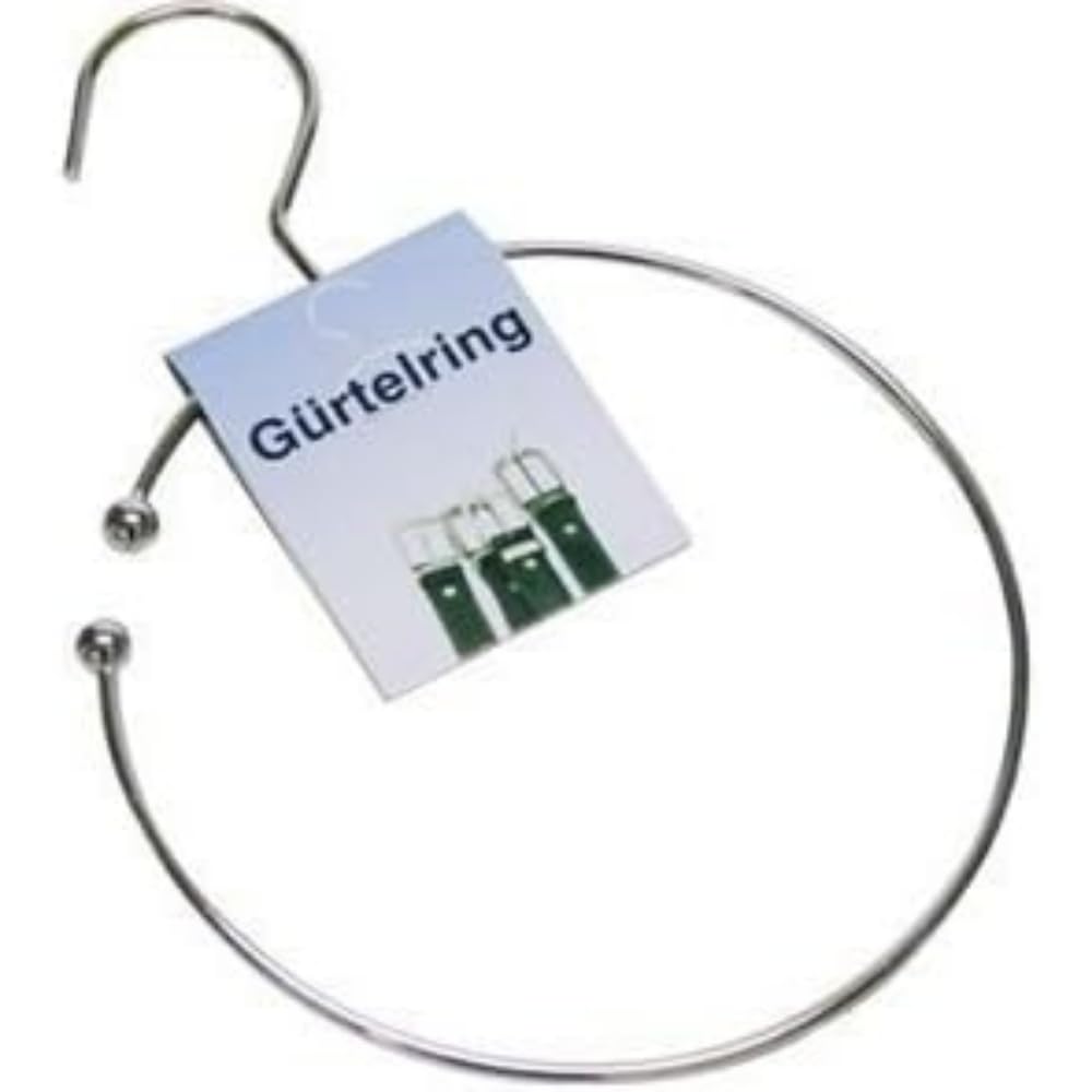Jean products 1 x Belt Ring, Tie Holder with Hooks for Wardrobe, Diameter 14 cm