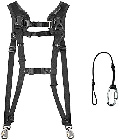 BlackRapid Breathe Double Slim Camera Harness, with a Bonus ZAYKiR Tether Strap