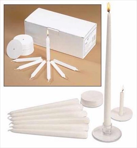 Candlelight Service Kit with Congregational, Pastor and Usher Candles, Box of 50