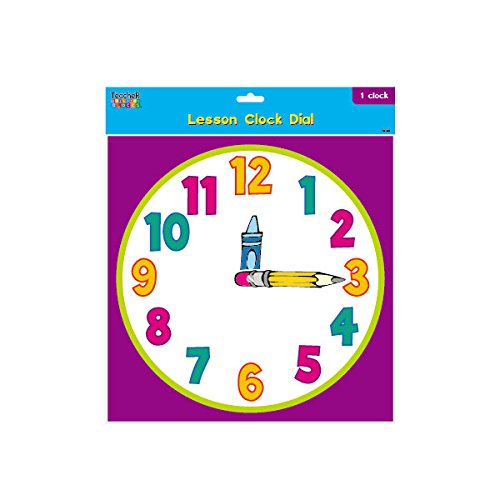 Buy Teacher Building Blocks Lesson Clock Dial Cartoon (Set of 2) judy
