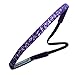 Sweaty Bands Womens and Girl Headband - Non-Slip Velvet-Lined Sparkle Hairband - Viva Diva Purple 3/8-Inch