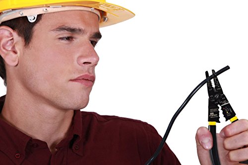 Wire Cutter, Stripper and Crimper - Multi Tool Pliers For Electrical Wiring - Ergonomic Comfortable Textured Grip Handles, AWG Selection Dials, Quick-Release Locks - Gee Gadgets (Certified Refurbish)