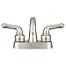 Dura Faucet DF-PL620C-SN RV Bathroom Sink Faucet - Smooth Turning 2-Lever (Brushed Satin Nickel)