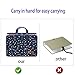 JIEQI Expanding File Folder Document Organizer, 13 Pockets A4 Size Accordion with Handle, Blue