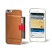 Distil Union Wally Wallet Case for iPhone 6 - Genuine Leather Protective Case (Frost/Brown)