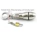ThinkMax Stainless Steel Anal Plug Lock Rotate Open Expension Chastity for Restraints Slave Ass Hole