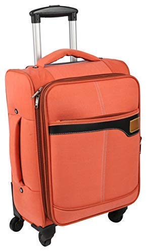 Scentia Cotton 20 inchs Softsided Cabin Bag (Orange)