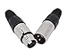 JLTPH 10Pcs 3 Pin XLR Solder Type Connector 5 Male + 5 Female Plug Cable Connector Microphone Audio Socket