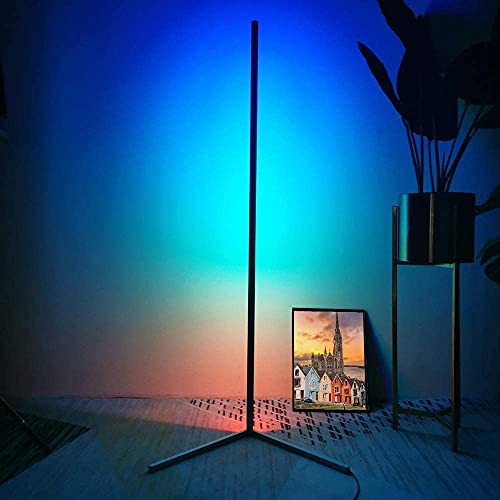 CHARON Corner Floor Lamp, RGB Color Changing LED Corner Lamp, Modern