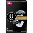 U by Kotex Curves Panty Liners, Regular, 80 Count (Pack of 6)