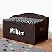 Personalized Dibsies Modern Expressions Toy Box - Espresso (Signature Series - Boys)
