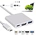 USB Type C Hub HDMI Adapter 4K - 3 in 1 Digital Multiport Hub USB C to HDMI Converter with 3.0 USB Port and Type C 3.1 Charging Port for Macbook,ChromeBook Pixel,Samsung S8