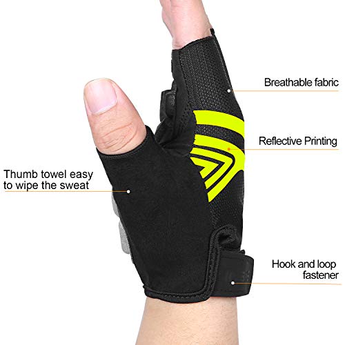 image for INBIKE Mountain Bike Gloves, Cycling Gloves Half Fingers MTB DH Road R