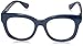 Peepers by PeeperSpecs Women's Blue Light Blocking Reading Glasses & No Correction Eyewear-Center Stage Oversized, Navy-Original Lens, 52 mm + 2