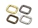CRAFTMEMORE Metal Rectangle Buckle Ring Fits 5/8