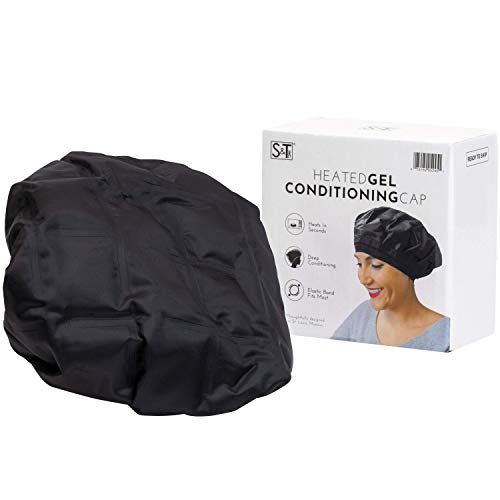 S&T INC. Cordless Heated Deep Conditioning Cap, Heat Cap for Deep