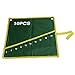 Delight eShop 1pcs Canvas Wrench Roll Up, Optional 10 Pocket Grids, Storage Bag, Green