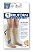Truform 15-20 mmHg Compression Stockings for Men and Women, Knee High Length, Open Toe, Black, Large