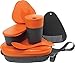 Light My Fire 8-Piece BPA-Free Meal Kit 2.0 with Plate, Bowl, Cup, Cutting Board, Spork and More, Orange