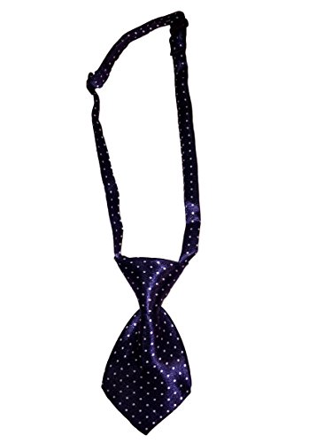 Animal Neck Ties (Dog, Cat, Puppy, Kitten, Reptile, Ferret, Rabbit, Rodent, Bird) Mini Size, Holidays, Occasions, Navy and White Polka Dot