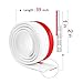 Self-Adhesive Door Draft Stopper, 2 Pack Door Sweep Weather Stripping Under Door Seal for Exterior/Interior Door, Block Cold and Hot Air Cross, 2