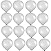 Elecrainbow 10 Inch White Balloons, Round Matte Balloons for Party Decoration, Birthday, Wedding, Holiday, Balloon Arch Modeling, Pack of 100