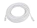Monoprice Cat6 50ft White Patch Cable UTP 24AWG 550MHz Pure Bare Copper Snagless RJ45 Flexboot Series Ethernet Cable- Pack of 1