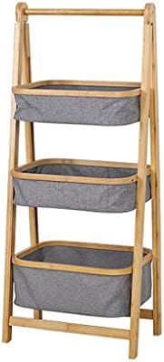Folding Bamboo Laundry Hamper X Frame Bin Clothes Storage Basket Organizer Wood Laundry Hamper Sorter Cart Lightweight For Easy Transportation Color 3tier Buy Online At Best Price In Uae Amazon Ae