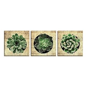 Rustic Wood Home Artwork for Living Room Bedroom x3 Panels