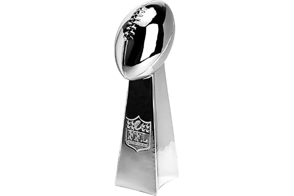 Spire Designs Fantasy Football Trophy - Chrome Replica Championship Trophy - First Place Winner Award for League - 2 Sizes