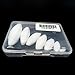 7pcs Egg Shape PTFE Magnetic Stirrer Mixer Stir Bars White Color