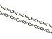 CleverDelights 3x4mm Cable Chain - Platinum Silver Color - 30 Feet