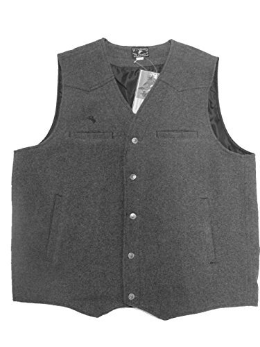 Wyoming Traders Mens Charcoal Buckaroo Wool Vest main image 0