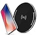 iPhone X Wireless Charger, Qi Wireless Charger Pad with Anti-Slip Rubber for iPhone 8 iPhone X Samsung Galaxy S8 Note 8 and All Qi-Enabled Devices Quick Charger Pad(Black)