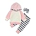 ViWorld Baby Boys Girls Clothes Long Sleeve Hoodie Tops Sweatsuit Long Pants Outfit Pink 0 3Months 60