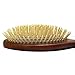 Professional Natural Wooden Bristle Detangling Hair Brush Large by Rolencos