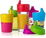 Baby Sippy Lids (5 Pack) (Spill-Proof) Make Cups Sippy Cups!