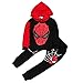 Hoodie and Pants Superhero Set (4-5 Years, Black Spiderman 2)