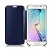 Hovisi Luxurious Shiny Flip Case Cover Samsung Galaxy S6 Edge Plus (Darkblue)