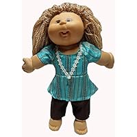 Doll Clothes Super store Turquoise Top and Brown Shorts Fit Cabbage Patch Kid Dolls