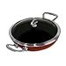 Chantal Copper Fusion 11.5-inch Covered Chef Pan, Chili Red