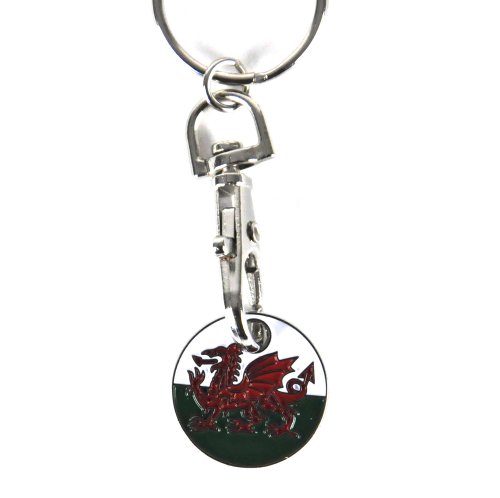 Welsh Dragon Keyring / Trolley Token