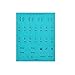 Chris-Wang 2 Sheets Self Adhesive Mini DIY Leather Monthly Calendar Index Tabs Reminder Stickers Flags for Appointment Book Events Diary Scrapbook Personal Planner (Blue)