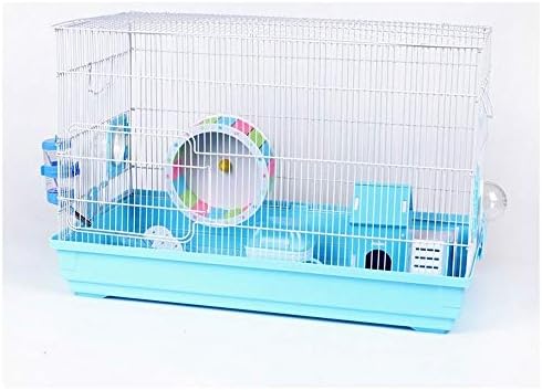 Zhangyn ハムスター スナネズミ およびエキゾチックなげっ歯類のための屋内小動物の生息地ケージハムスター齧歯類スナネズミマウスマウス ラットケージパーフェクト Color Blue Cznelb Ru