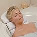 Stock Your Home Luxury Spa Bath Pillow Mat Features 3 Panel Nonslip Jacuzzi Pillow with Removable Suction Cups and Extra Thick Foam Cushion Providing Head Neck & Back Support for Ultimate Relaxation