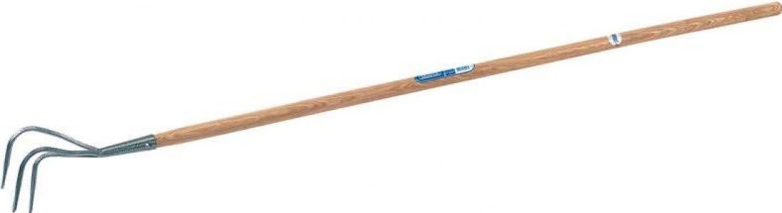 Draper 14309 Carbon Steel Cultivator with Ash Handle, Silver