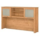 Bush Furniture Somerset 60W Hutch for L Shaped Desk in Maple Cross